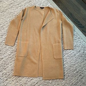 J Crew, camel colored sweater coat